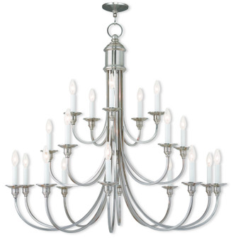 Cranford 20 Light Foyer Chandelier in Brushed Nickel (107|514091)