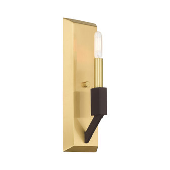 Beckett One Light Wall Sconce in Satin Brass & Bronze (107|5116112)