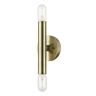 Copenhagen Two Light Wall Sconce in Antique Brass (107|5113201)