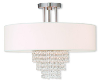Carlisle Four Light Ceiling Mount in Brushed Nickel (107|5102891)