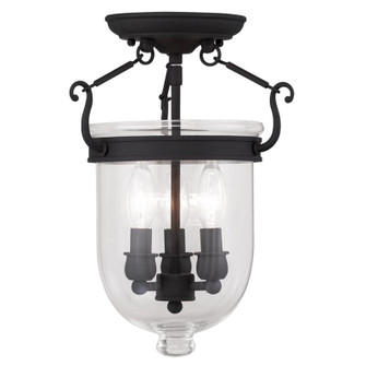 Jefferson Three Light Ceiling Mount in Black (107|506104)
