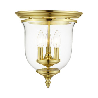 Legacy Three Light Ceiling Mount in Polished Brass (107|502102)