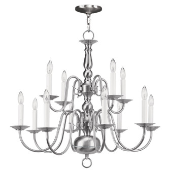 Williamsburgh 12 Light Chandelier in Brushed Nickel (107|501291)