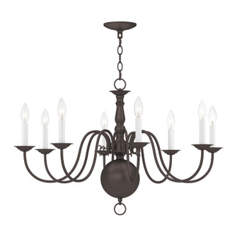 Williamsburgh Eight Light Chandelier in Bronze (107|500707)