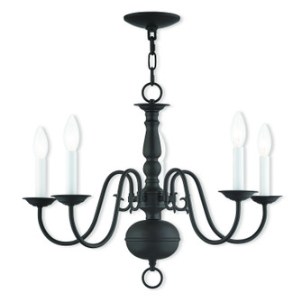 Williamsburgh Five Light Chandelier in Bronze (107|500507)