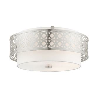 Calinda Four Light Semi Flush Mount in Brushed Nickel (107|4986491)