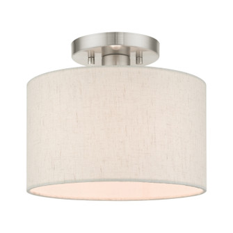 Blossom One Light Semi Flush Mount in Brushed Nickel (107|4980891)