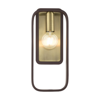 Bergamo One Light Wall Sconce in Bronze w/ Antique Brasss (107|4974207)