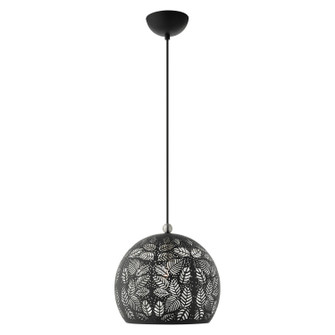 Chantilly One Light Pendant in Black w/ Brushed Nickels (107|4954204)