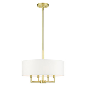 Meridian Four Light Chandelier in Satin Brass (107|4937412)