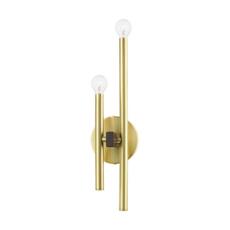 Denmark Two Light Wall Sconce in Satin Brass w/ Bronzes (107|4934212)