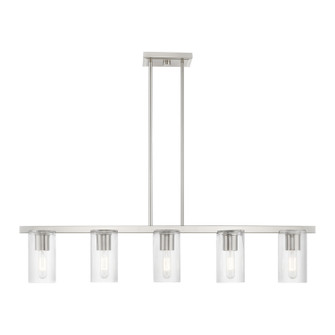 Clarion Five Light Linear Chandelier in Brushed Nickel (107|4927591)