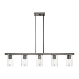 Clarion Five Light Linear Chandelier in Black Chrome (107|4927546)