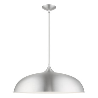 Amador Three Light Pendant in Brushed Aluminum w/Polished Chrome (107|4923466)