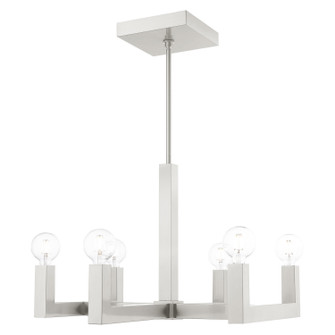 Solna Six Light Chandelier in Brushed Nickel (107|4921691)