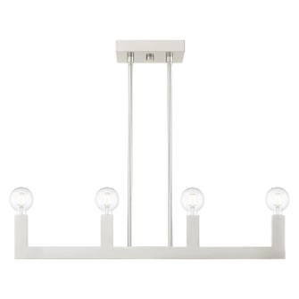 Solna Four Light Linear Chandelier in Brushed Nickel (107|4921391)