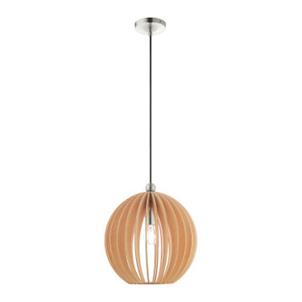 Pendants One Light Pendant in Brushed Nickel (107|4909991)