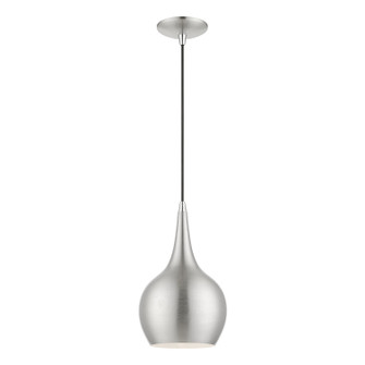 Andes One Light Mini Pendant in Brushed Nickel w/Polished Chrome (107|4901691)