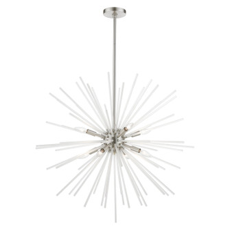 Uptown Eight Light Foyer Chandelier in Brushed Nickel (107|4882891)