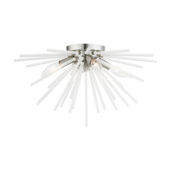 Uptown Four Light Flush Mount in Brushed Nickel (107|4882091)