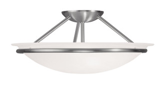 Newburgh Three Light Ceiling Mount in Brushed Nickel (107|482491)