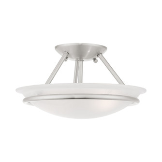 Newburgh Two Light Ceiling Mount in Brushed Nickel (107|482391)