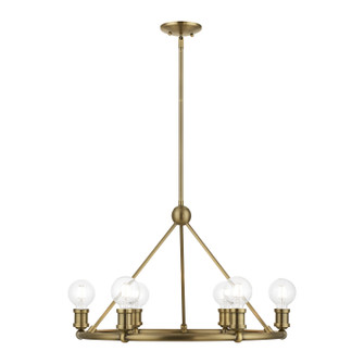 Lansdale Six Light Chandelier in Antique Brass (107|4716601)