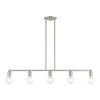 Lansdale Five Light Linear Chandelier in Brushed Nickel (107|4716591)