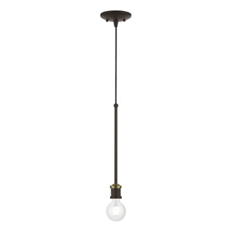 Lansdale One Light Pendant in Bronze w/Antique Brass (107|4716107)