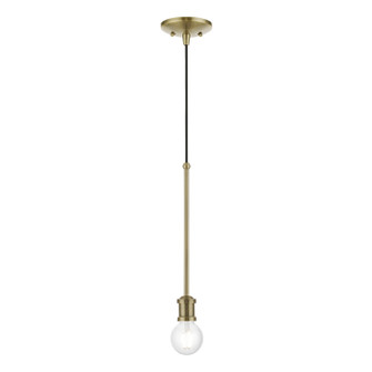 Lansdale One Light Pendant in Antique Brass (107|4716101)