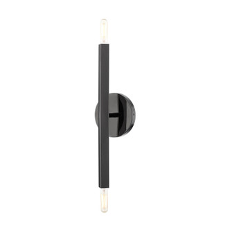 Monaco Two Light Wall Sconce in Black Chrome (107|4698146)