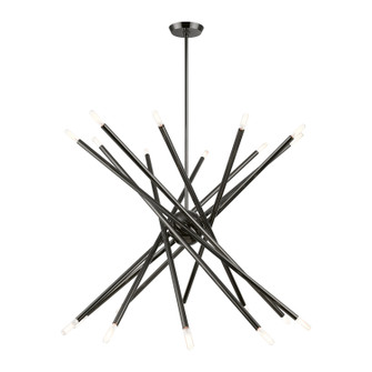 Soho 20 Light Chandelier in Black Chrome (107|4677946)