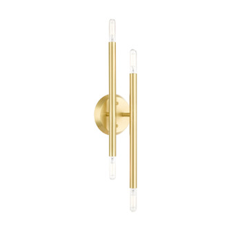 Soho Four Light Wall Sconce in Satin Brass (107|4677112)