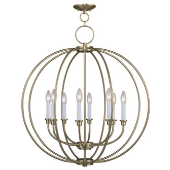 Milania Eight Light Chandelier in Antique Brass (107|466801)