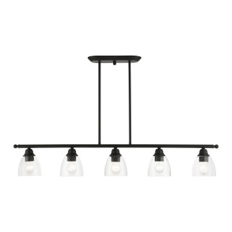 Montgomery Five Light Linear Chandelier in Black (107|4633804)