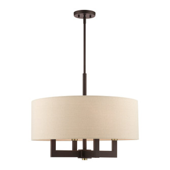 Cresthaven Four Light Chandelier in Bronze with Antique Brass (107|4616607)