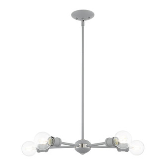 Lansdale Five Light Chandelier in Nordic Gray w/ Brushed Nickels (107|4613580)