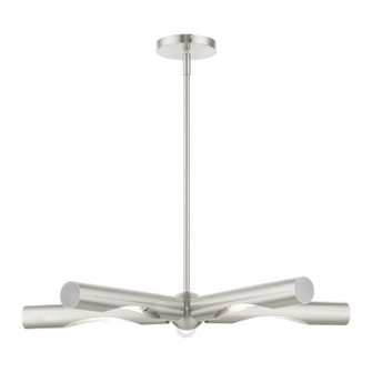 Acra Five Light Chandelier in Brushed Nickel (107|4591591)