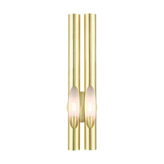 Acra Two Light Wall Sconce in Satin Brass (107|4591212)