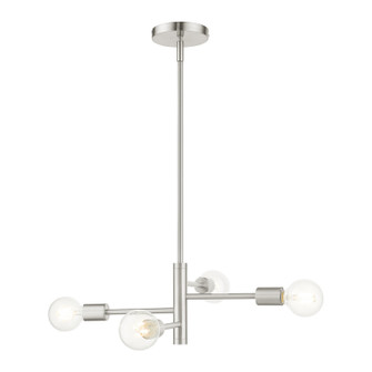 Bannister Four Light Chandelier in Brushed Nickel (107|4586491)