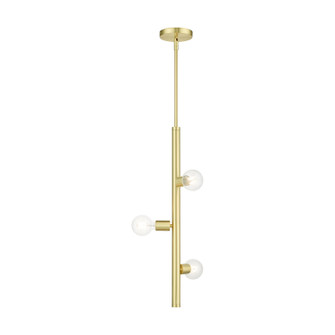 Bannister Three Light Pendant in Satin Brass (107|4586312)