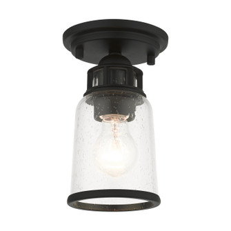 Lawrenceville One Light Flush Mount in Black (107|4550104)