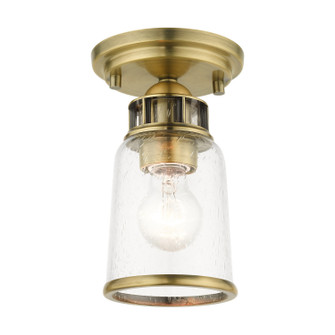 Lawrenceville One Light Flush Mount in Antique Brass (107|4550101)
