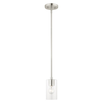 Zurich One Light Pendant in Brushed Nickel (107|4547791)