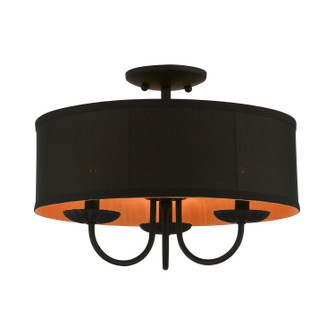 Winchester Three Light Semi-Flush Mount in Black (107|4512904)