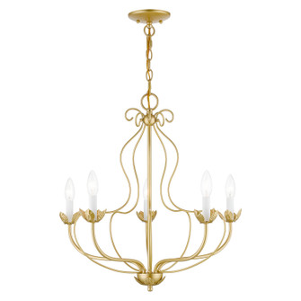 Katarina Five Light Chandelier in Soft Gold (107|4290533)