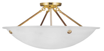 Oasis Four Light Ceiling Mount in Polished Brass (107|427502)