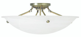 Oasis Four Light Ceiling Mount in Antique Brass (107|427501)
