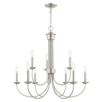 Estate Nine Light Chandelier in Brushed Nickel (107|4268791)