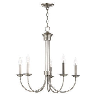 Estate Five Light Chandelier in Brushed Nickel (107|4268591)